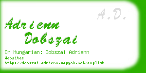 adrienn dobszai business card